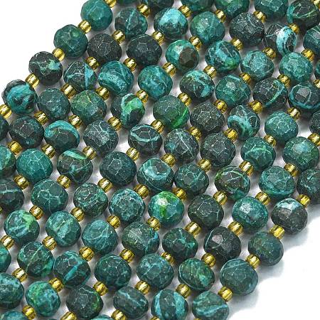 Natural Malachite Beads Strands G-K389-E82-01-1