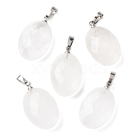 Natural Quartz Crystal Pendants G-E603-03P-05-1