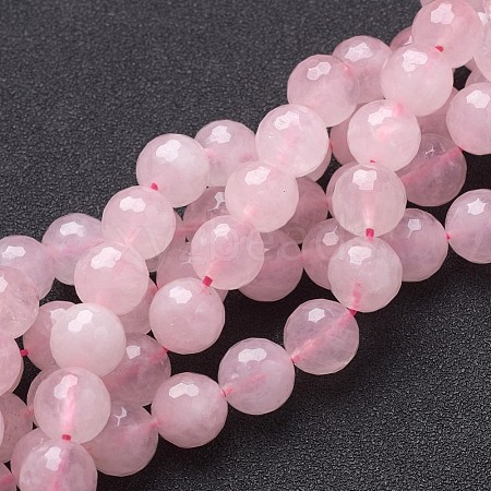 Natural Rose Quartz Beads Strands X-G-G099-F10mm-15-1