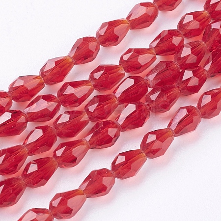 Glass Beads Strands X-GLAA-R024-6x4mm-14-1