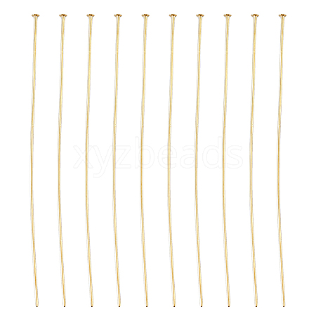 DICOSMETIC 150Pcs Brass Flat Head Pins KK-DC0003-81-1