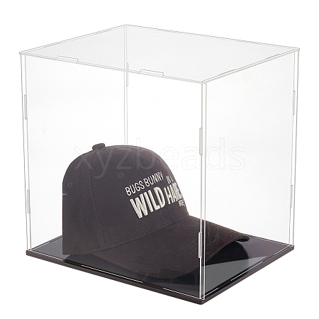 Rectangle Transparent Acrylic Collections Display Case ODIS-WH0099-16-1