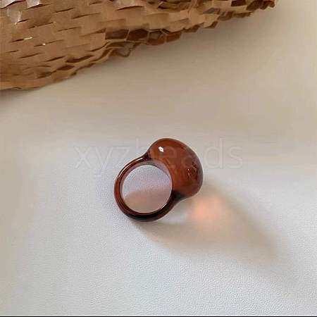 Oval Resin Finger Rings for Women WG60A90-04-1