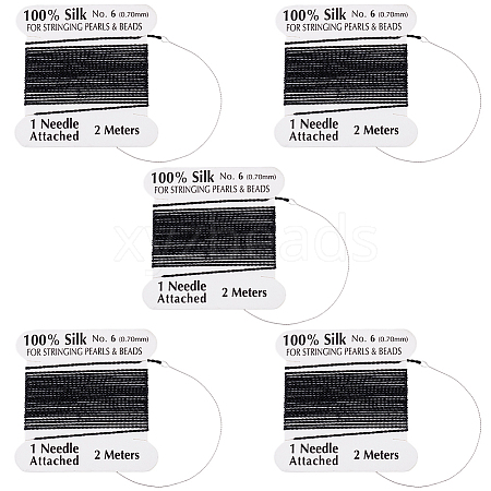 5Pcs Pure Silk Cord OCOR-BBC0001-04A-1