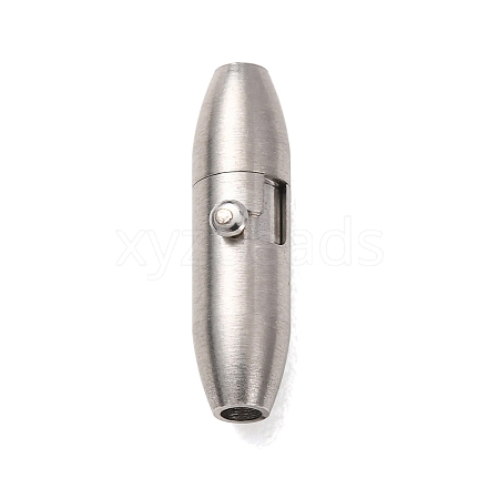 304 Stainless Steel Locking Tube Magnetic Clasps STAS-A151-02A-P-1