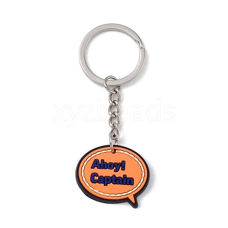 Cartoon PVC Pendant Keychain KEYC-U001-01H-1