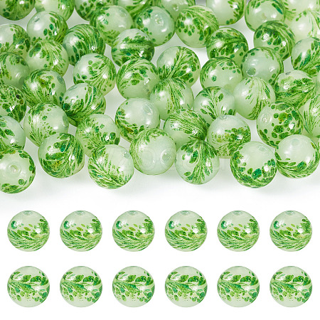 50Pcs Handmade Sand Lampwork Beads LAMP-TA0001-60B-1