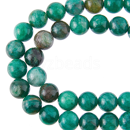 1 Strand Natural Fuchsite Beads Strands G-HY0001-32-1