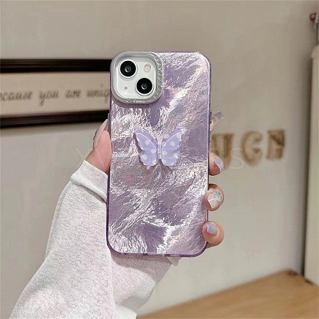 Butterfly Pattern Silicone Mobile Phone Cover PW-WGCC13A-09-1