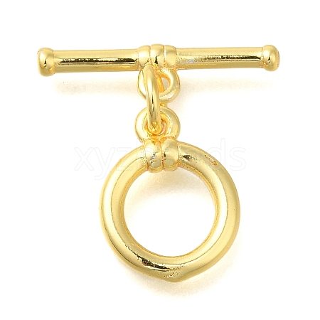 Brass Toggle Clasps KK-B121-03G-1