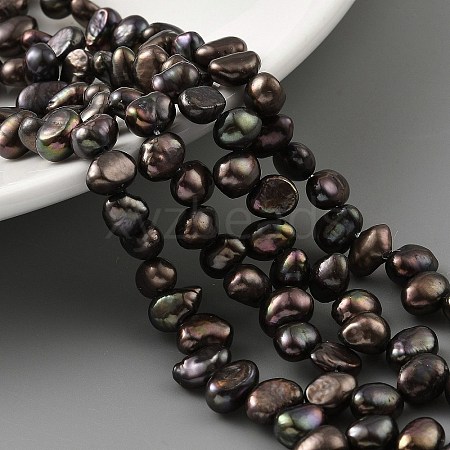 Dyed Natural Cultured Freshwater Pearl Beads Strands PEAR-A006-19B-1