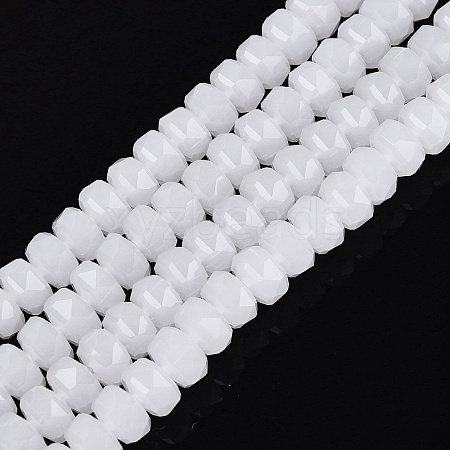 Imitation Jade Glass Beads Strands GLAA-Q114-01A-C01-1