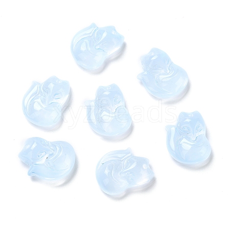 Electroplate Glass Cabochons LS-EGLA-D007-04G-1