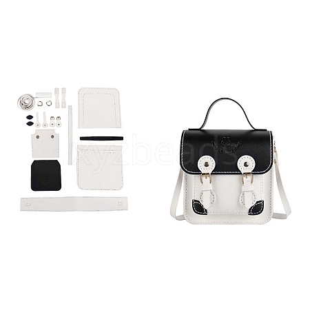 DIY PU Imitation Leather Crossbody Lady Bag Making Sets PW-WG33252-05-1