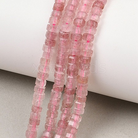 Natural Strawberry Quartz Beads Strands G-G345-C22-2x4mm-1