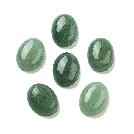 Natural Green Aventurine Cabochons G-G145-01B-39-1