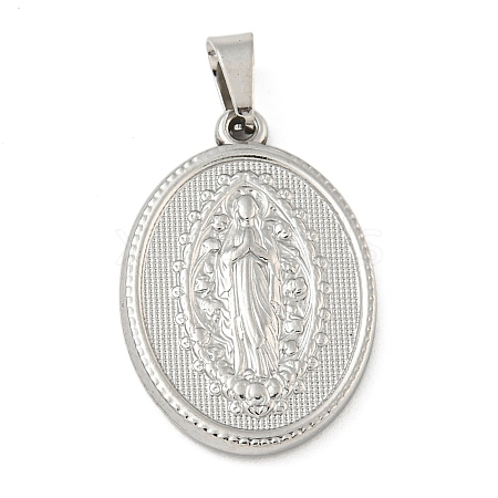 Non-Tarnish 304 Stainless Steel Pendants STAS-B071-02A-18P-1
