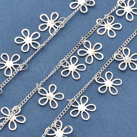 Handmade Brass Flower Chains CHC-L051-01S-1