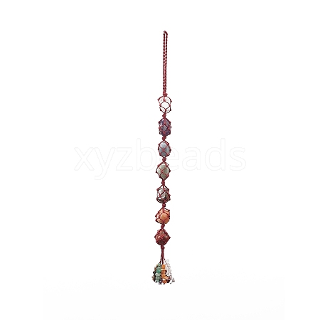 7 Chakra Gemstone Hanging Decorations HJEW-JM00805-02-1
