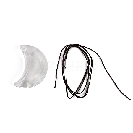 Moon Glass Suncatchers HJEW-Z009-01B-01-1