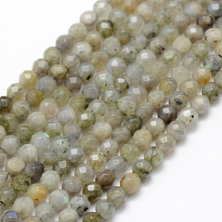 Natural Labradorite Beads Strands G-P322-28-4mm-1