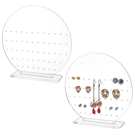 Acrylic Earring Display Stands EDIS-WH0006-33B-1