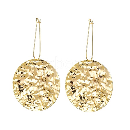 Brass Hoop Earring EJEW-JE05955-1