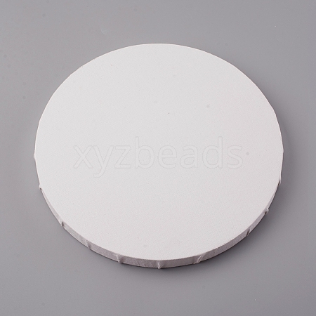 Flat Round Shape Blank Canvas DIY-WH0161-18-1