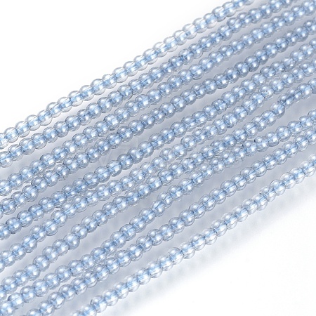 Electroplate Glass Beads Strands EGLA-I013-2mm-PL02-1