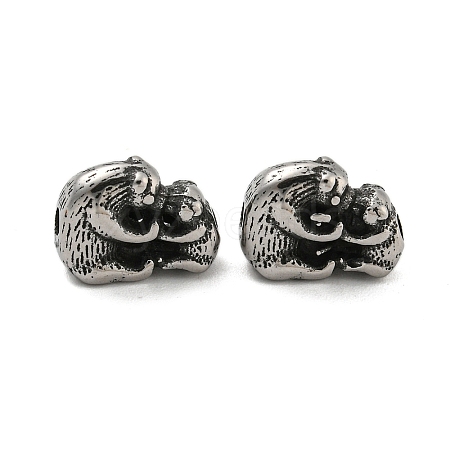 Animal 304 Stainless Steel Beads STAS-E214-11AS-03-1