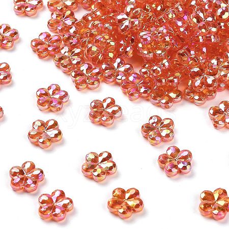 Transaparent Acrylic Beads PACR-H004-01B-1