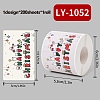 200Pcs Christmas Theme Paper Self-Adhesive Stickers DIY-M070-02I-1