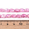 Anti-Tarnish Electroplate Glass Beads Strands GLAA-T025-13A-06-4