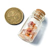 Transparent Glass Wishing Bottle Decoration AJEW-JD00011-05-3