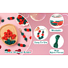 DIY Rose Flower Nursing Necklaces Making Kit for Kids Chewing Teething DIY-TA0006-35-21