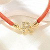 Adjustable Nylon Cord Bracelets X-BJEW-C096-01G-18-2