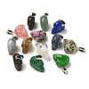 Natural & Synthetic Mixed Gemstone Pendants G-Z067-02P-01-2