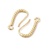 Brass Clear Cubic Zirconia Earring Hooks KK-L242-26G-2