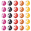 30Pcs 5 Colors Printed Natural Freshwater Shell Beads SHEL-TA0001-10-2