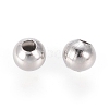 Tarnish Resistant 304 Stainless Steel Hollow Round Seamed Beads STAS-R032-4mm-2