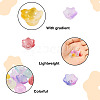 80Pcs 8 Colors Transparent Spray Painted Glass Beads GLAA-BT0001-02-4