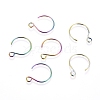 Ion Plating(IP) 304 Stainless Steel Earring Hooks X-STAS-L216-02B-M-1