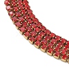 304 Stainless Steel Rhinestone Cup Chain Multi-strand Bracelets for Women BJEW-P376-01G-02A-2