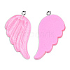 Translucent Resin Pendants RESI-N033-01-B02A-1