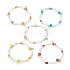 Transparent Acrylic Charm Bracelets BJEW-MZ00335-2