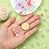 100Pcs 10 Colors Transparent Glass Beads GLAA-CJ0001-56-7