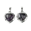 Natural Amethyst Pendants G-C114-03P-24-1
