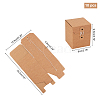 Kraft Paper Gift Box CON-WH0075-03A-2