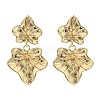 Maple Leaf Alloy Dangle Stud Earrings EJEW-L096-001G-2