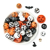 DIY Halloween Synthetic Turquoise & Round Wood Beads Jewelry Findings Kits DIY-FS0006-35-2